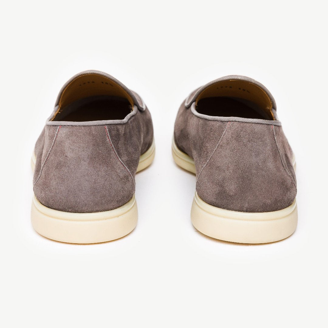 Men's Grigio Suede Viaggio Loafer From Del Toro Shoes
