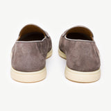 Men's Grigio Suede Viaggio Loafer From Del Toro Shoes