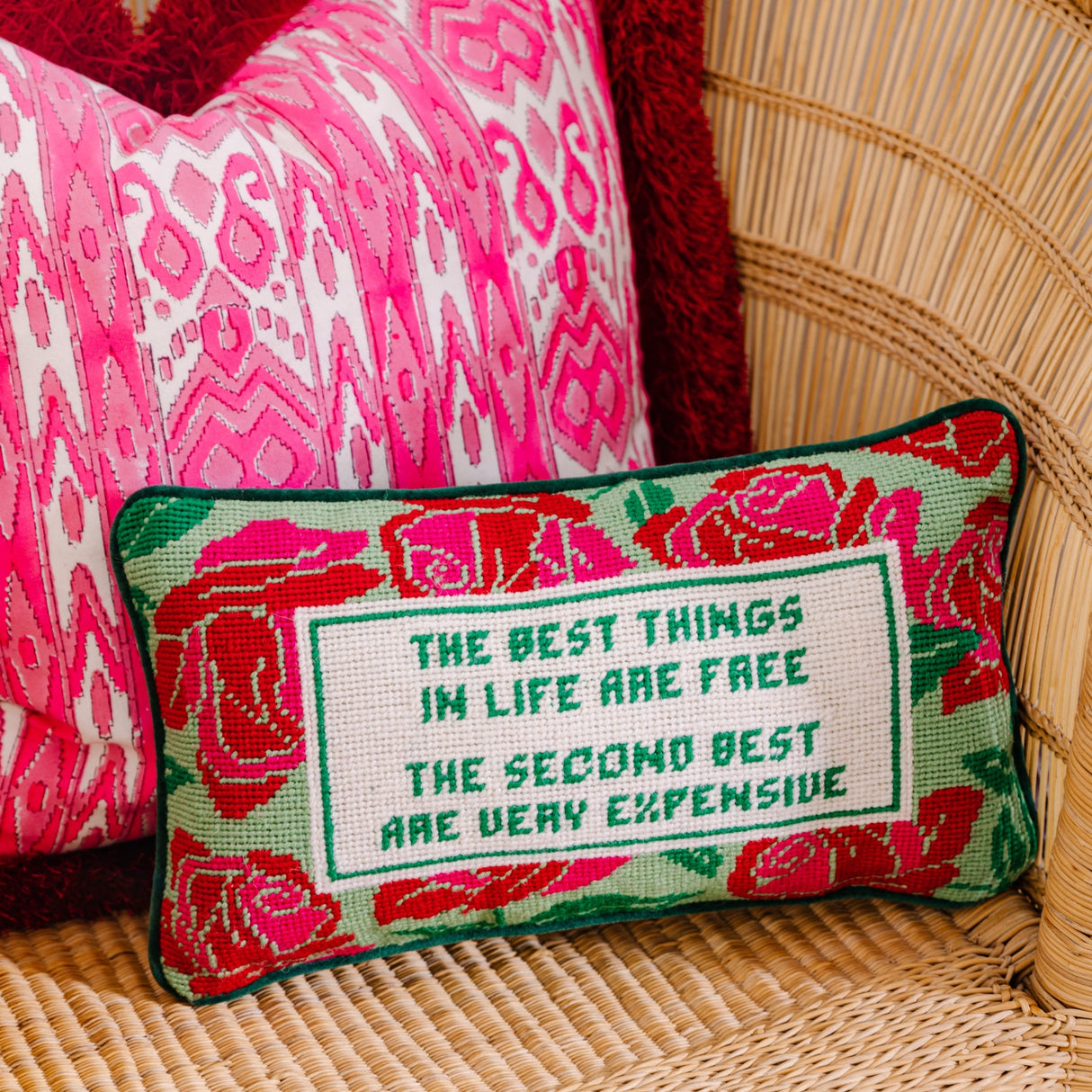 Expensive Needlepoint Pillow from Furbish Studio