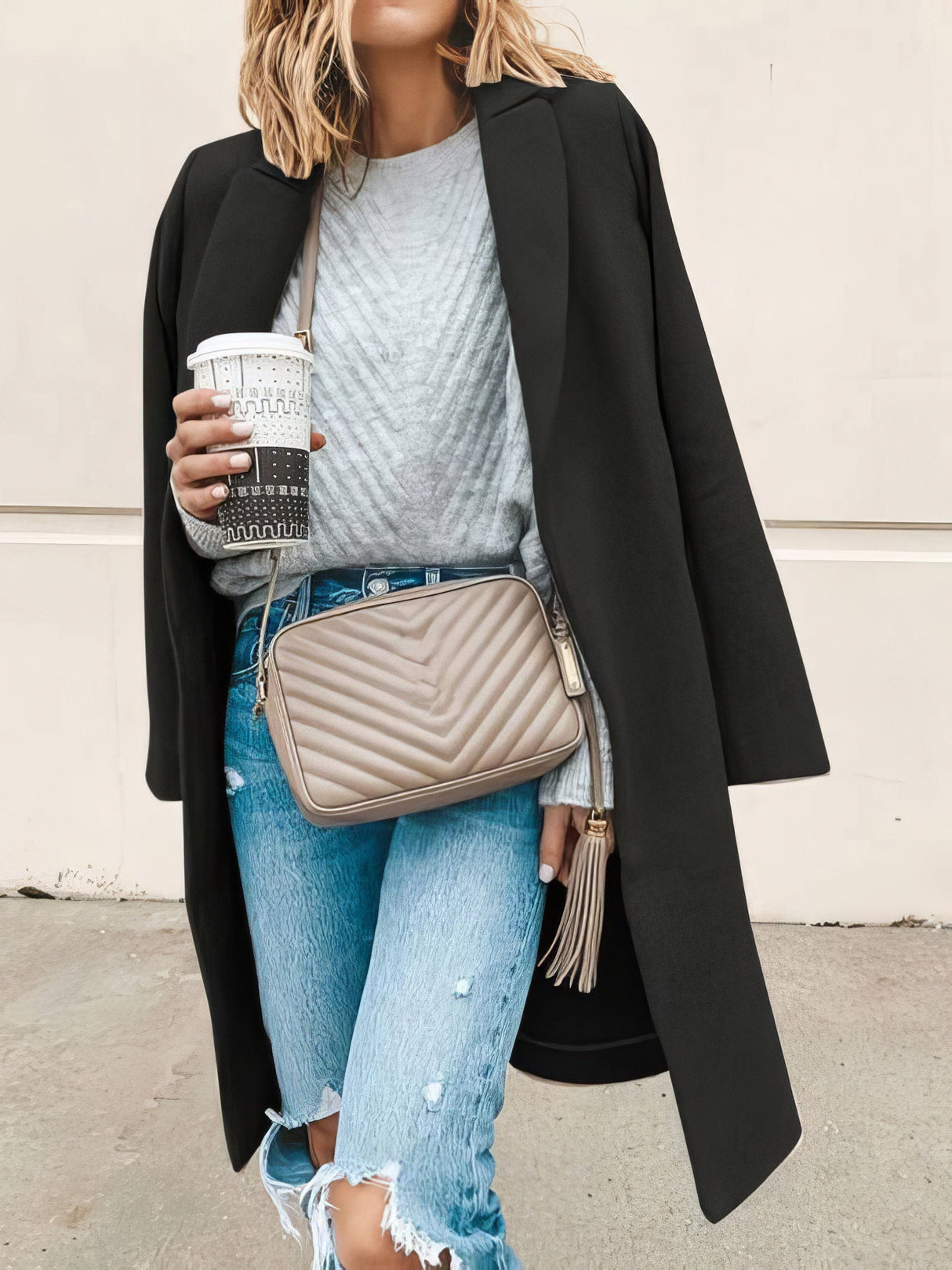 Checkered Plaid Coat from MsDressly