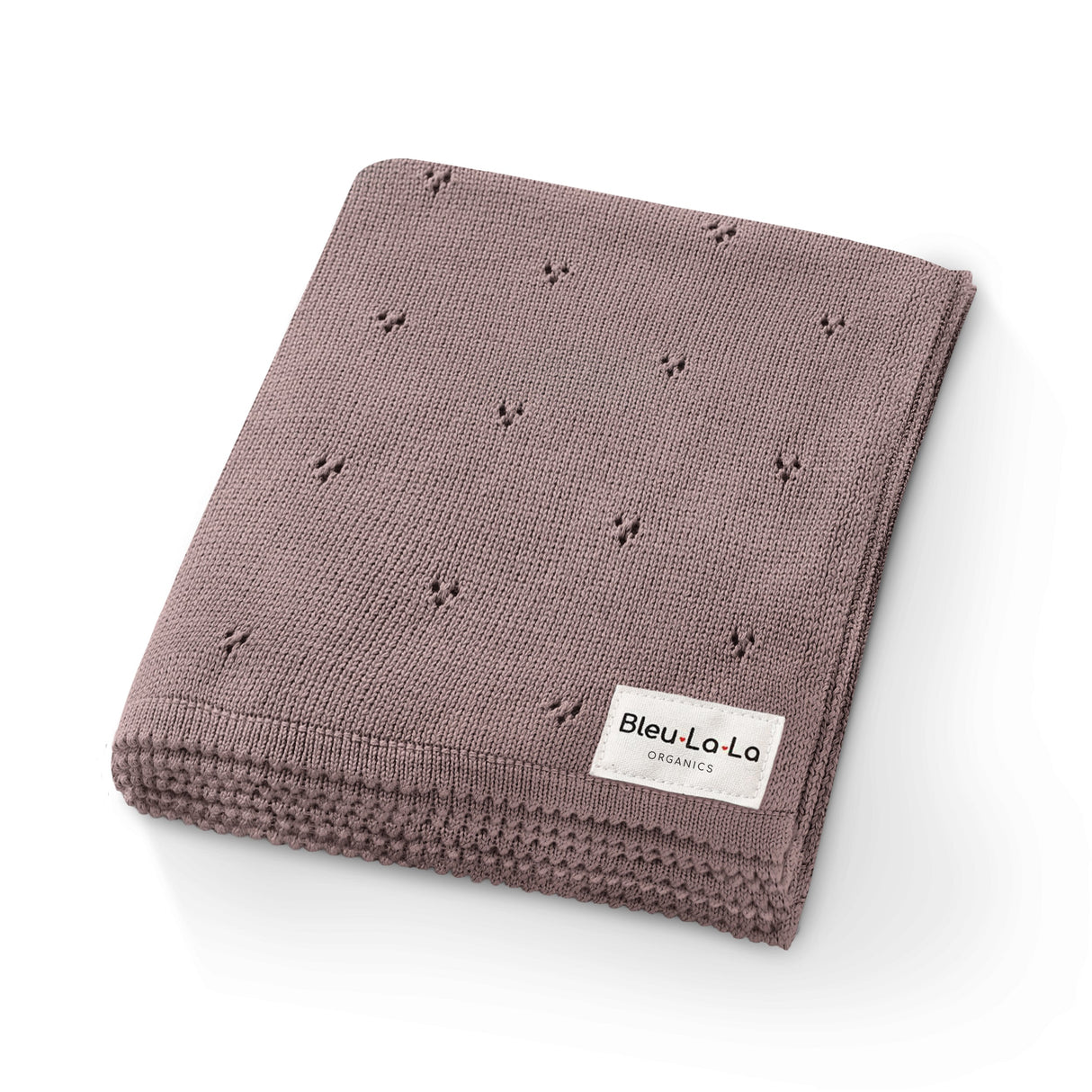 Organic Pointelle Luxury Knit Swaddle Blanket from Bleu La La