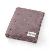Organic Pointelle Luxury Knit Swaddle Blanket from Bleu La La