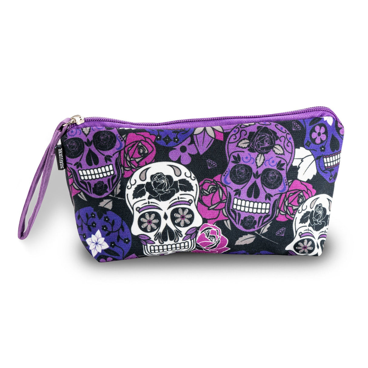 Sugar Skull Purple Makeup Bag From Zapps Clothing