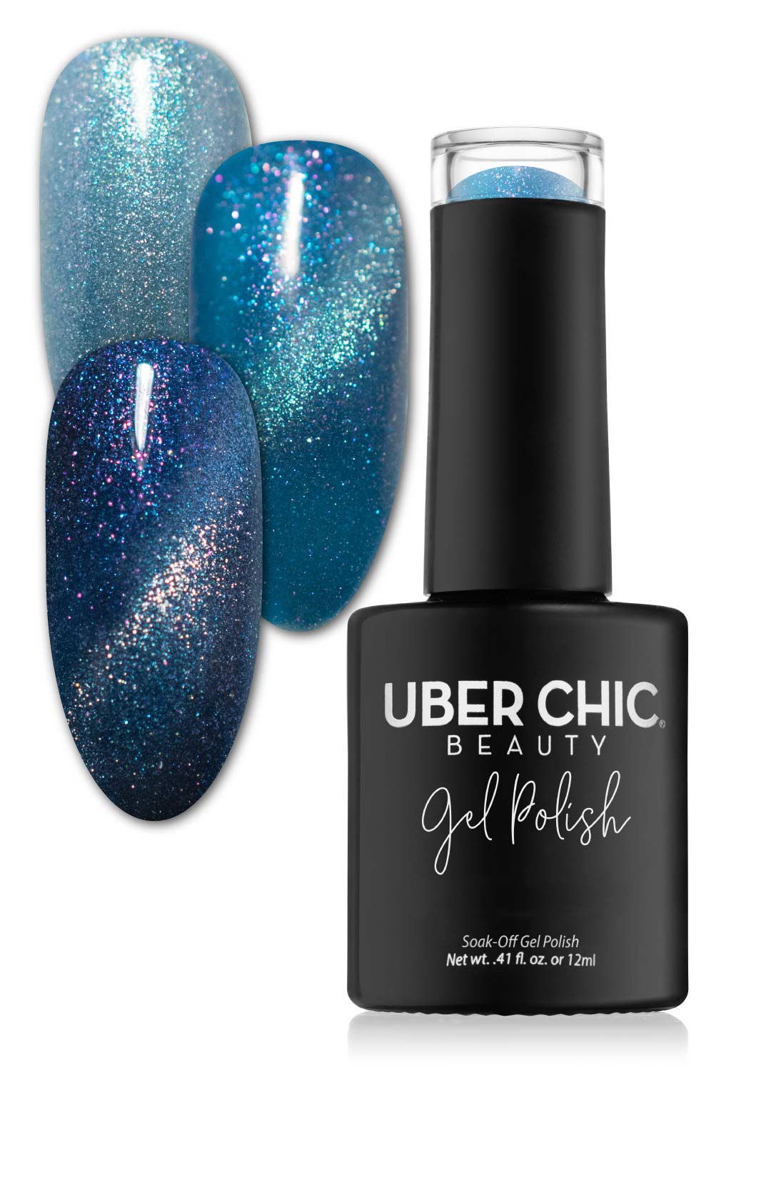 Calm Before The Storm - Cats Eye Iridescent Gel Polish from UberChic Beauty