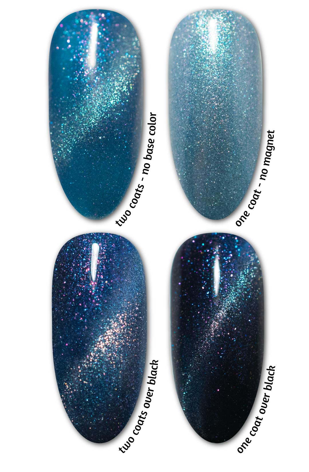 Calm Before The Storm - Cats Eye Iridescent Gel Polish from UberChic Beauty
