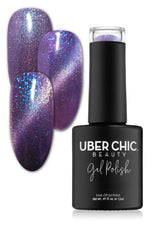 Galactic Night - Cats Eye Iridescent Gel Polish from UberChic Beauty