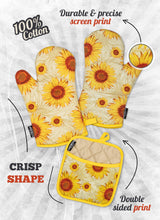 Summer Sunflowers Oven Mitts And Potholder Set From Zapps Clothing