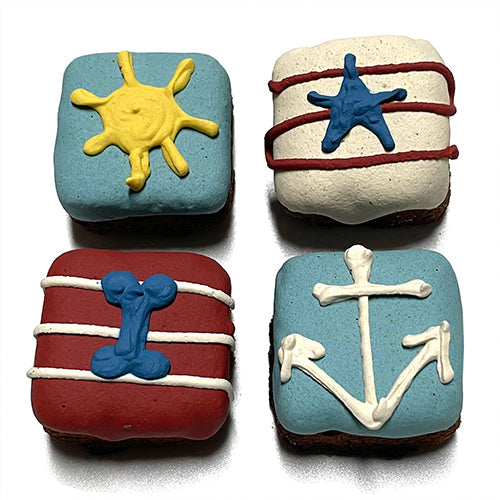 Nautical Brownie Bites from Bubba Rose Biscuit Co.
