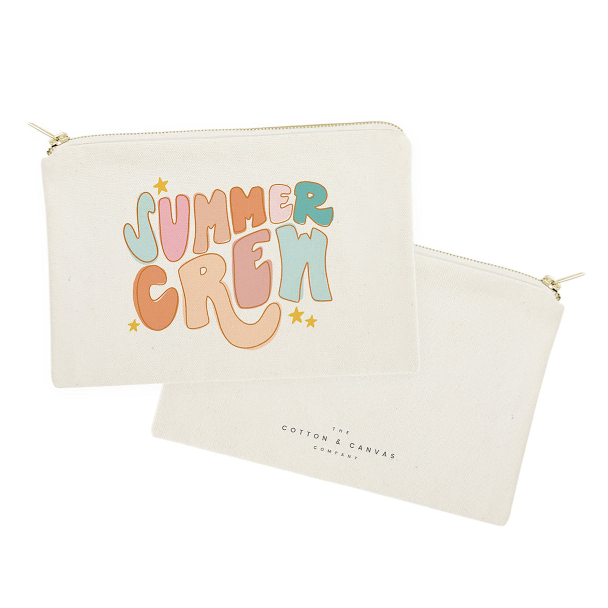 Summer Crew Cotton Canvas Cosmetic Bag from The Cotton & Canvas Co.
