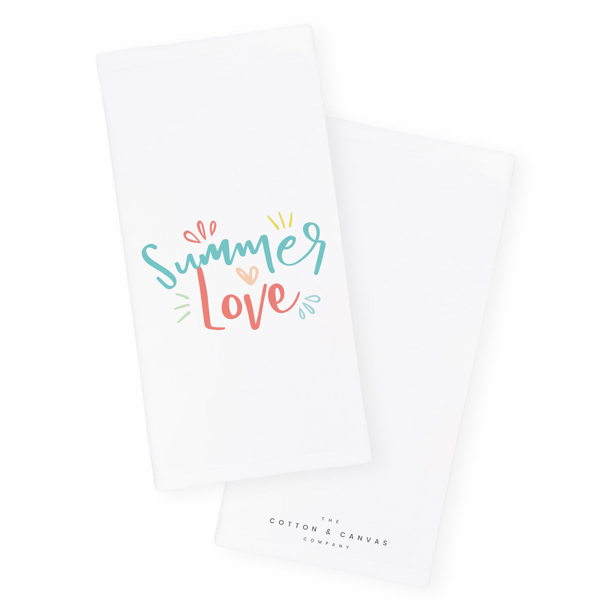 Summer Love Kitchen Tea Towel from The Cotton & Canvas Co.