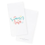 Summer Love Kitchen Tea Towel from The Cotton & Canvas Co.