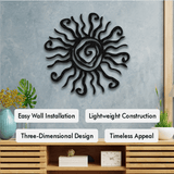 Rustic Metal Sun Wall Art from VITAHOME DESIGN LLC