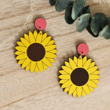 Sunflower Dangle Earrings from LE CHIC MIAMI
