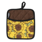 Sunflower You Are My Sunshine Oven Mitts And Potholder Set From Zapps Clothing