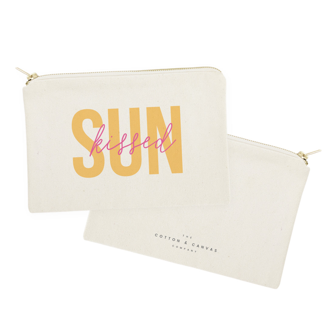 Sunkissed Cotton Canvas Cosmetic Bag from The Cotton & Canvas Co.