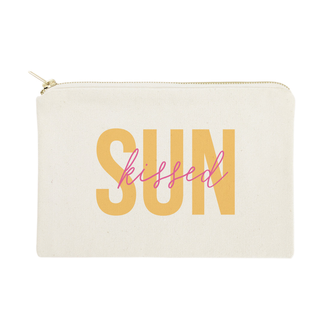 Sunkissed Cotton Canvas Cosmetic Bag from The Cotton & Canvas Co.