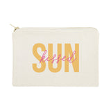 Sunkissed Cotton Canvas Cosmetic Bag from The Cotton & Canvas Co.