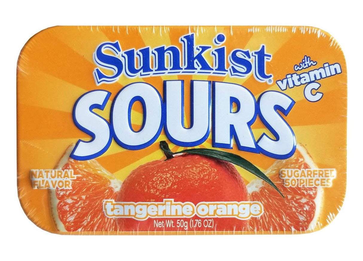 Sunkist Sours Tangerine Orange (50g) 6-Pack from PETEZ POP WHOLESALE