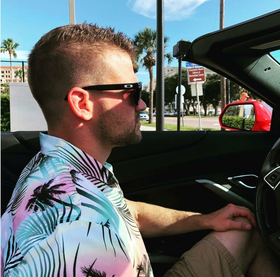Sunset Palms Hawaiian Shirt from Tropical Bros