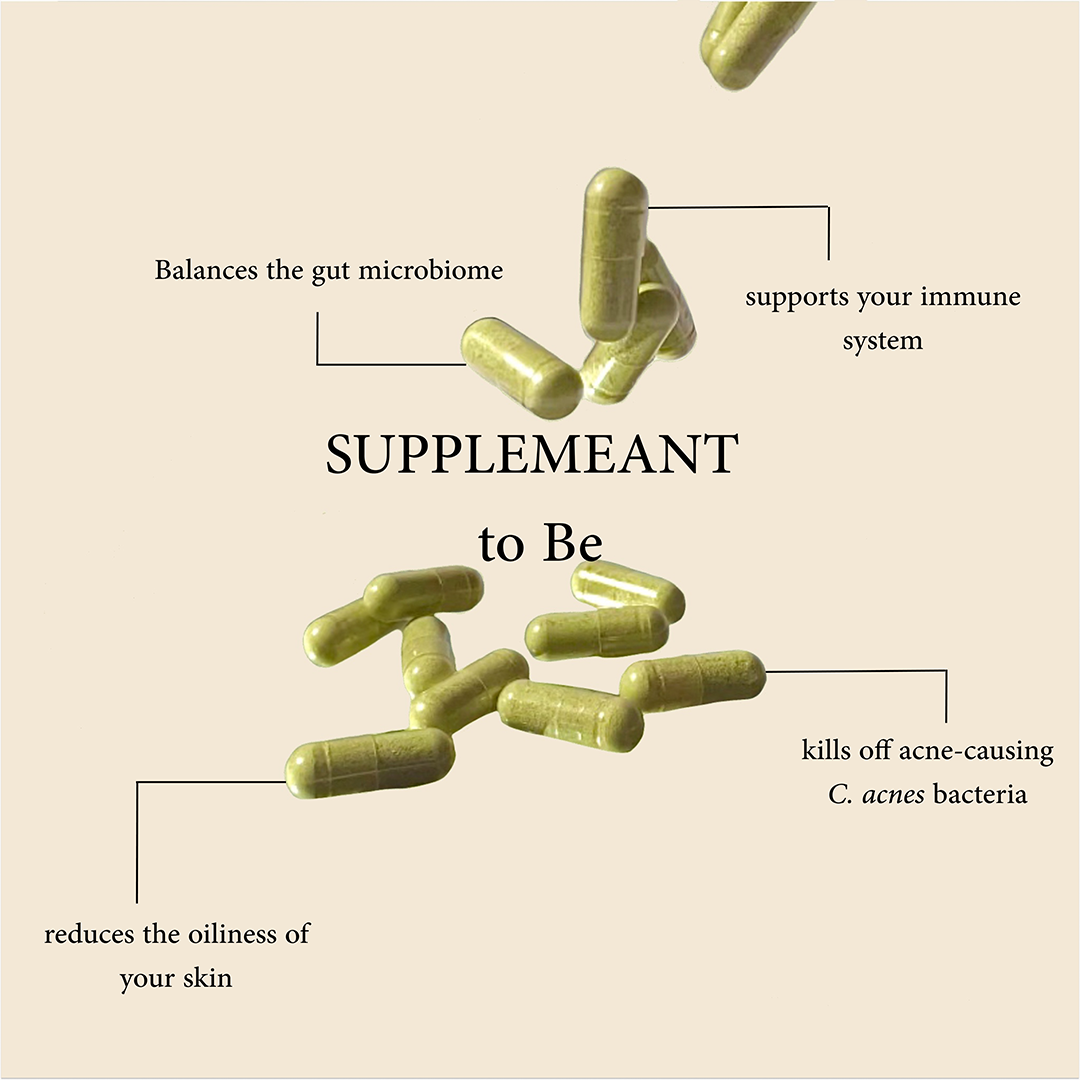 SUPPLEMEANT to Be® Pre+Probiotic+Vitamin Skin Mix from Dermala