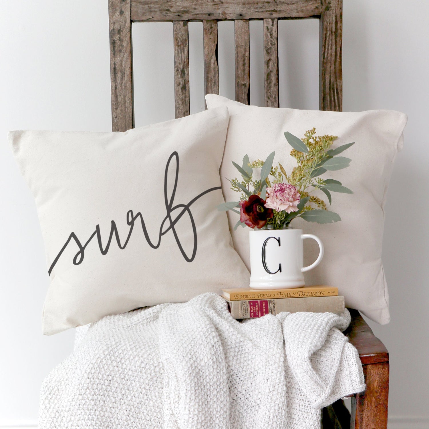 Surf Pillow Cover from The Cotton & Canvas Co.