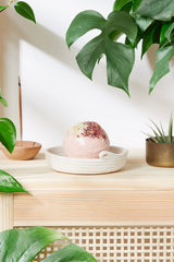 Organic Bath Bomb with Crystal Inside / Crystal Bath Bomb / Organic Bath Bomb from Butter Me Up Organics