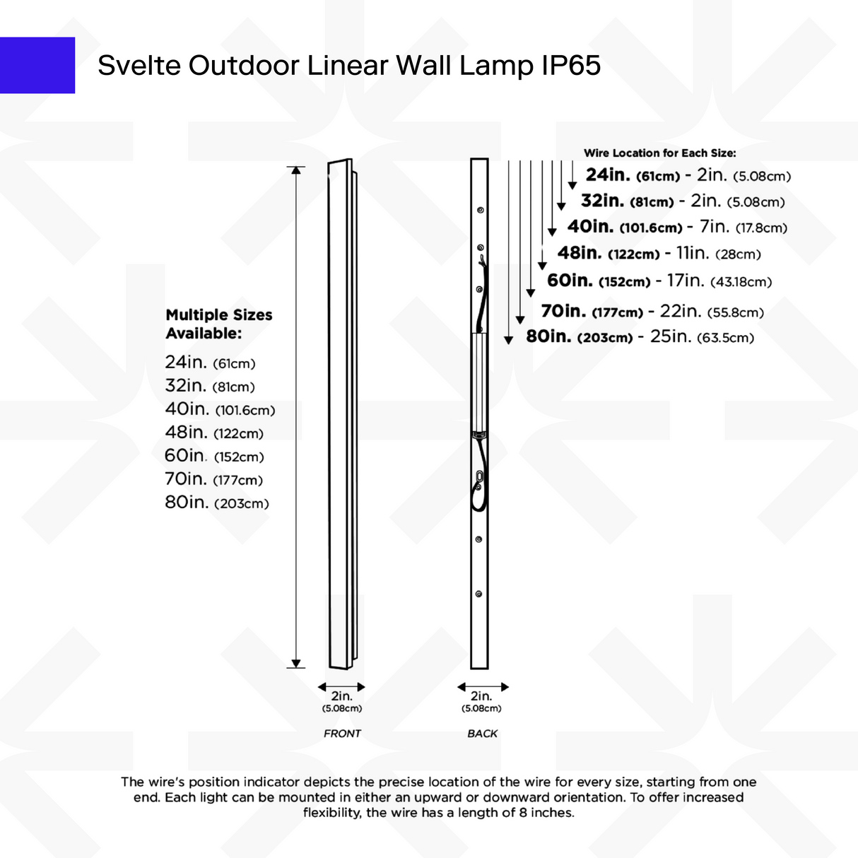 Svelte Outdoor Linear Lamp from Ozarké