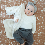 WAFFLE KNIT MINI BLANKETS From Saranoni