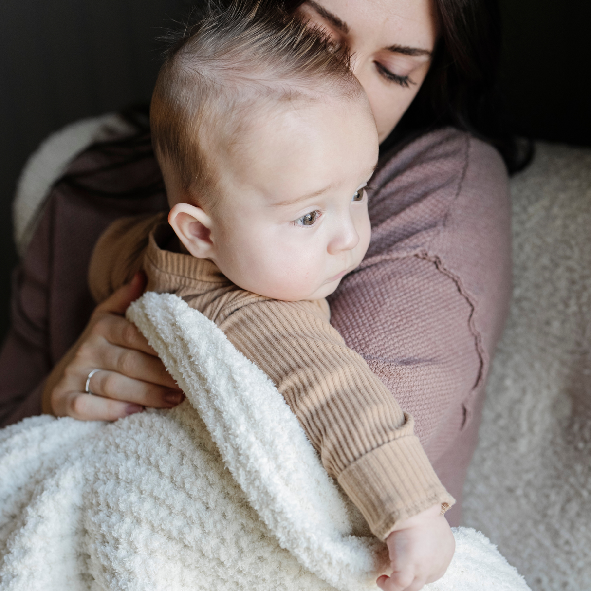 WAFFLE KNIT MINI BLANKETS From Saranoni