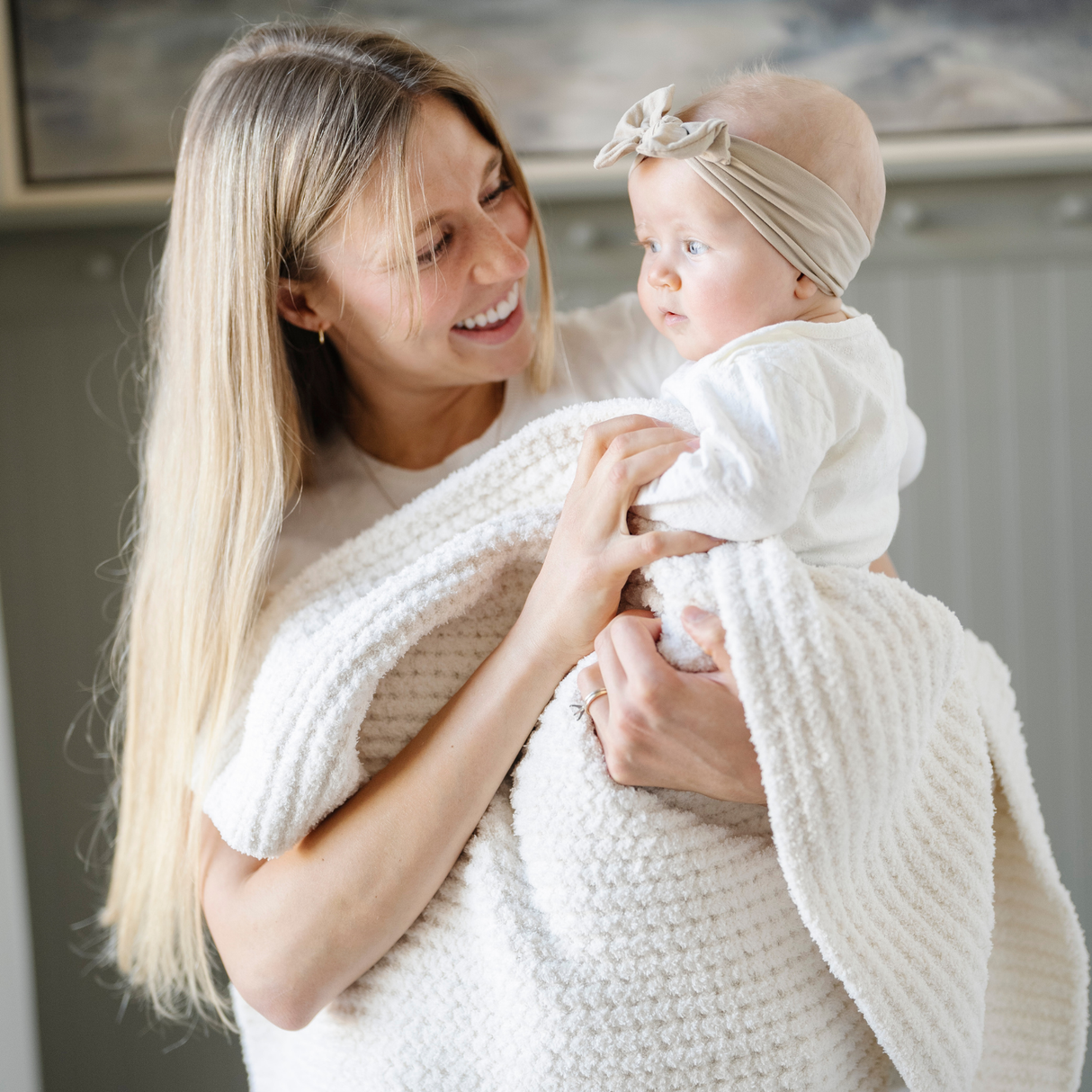 WAFFLE KNIT TODDLER BLANKETS From Saranoni
