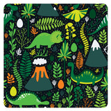 Dino Days Splash Mat - A Waterproof Catch-All for Highchair Spills and More! SALE from BapronBaby