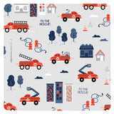 Be Brave - Firefighter Splash Mat - A Waterproof Catch-All for Highchair Spills and More! from BapronBaby