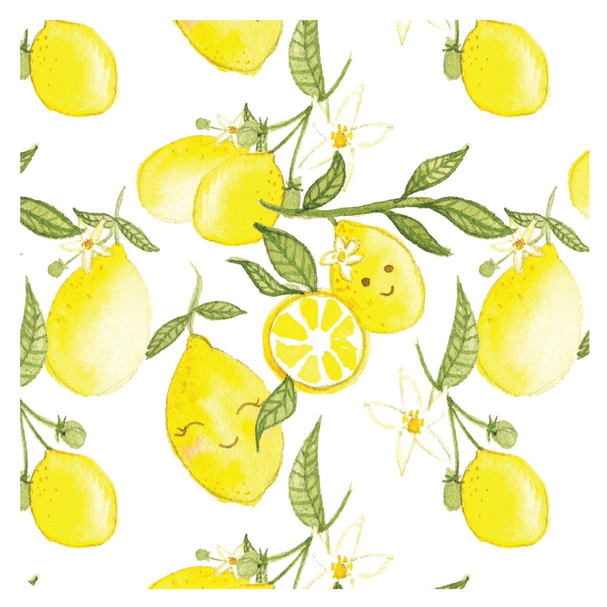 Fresh Lemon Splash Mat - A Waterproof Catch-All for Highchair Spills and More! from BapronBaby