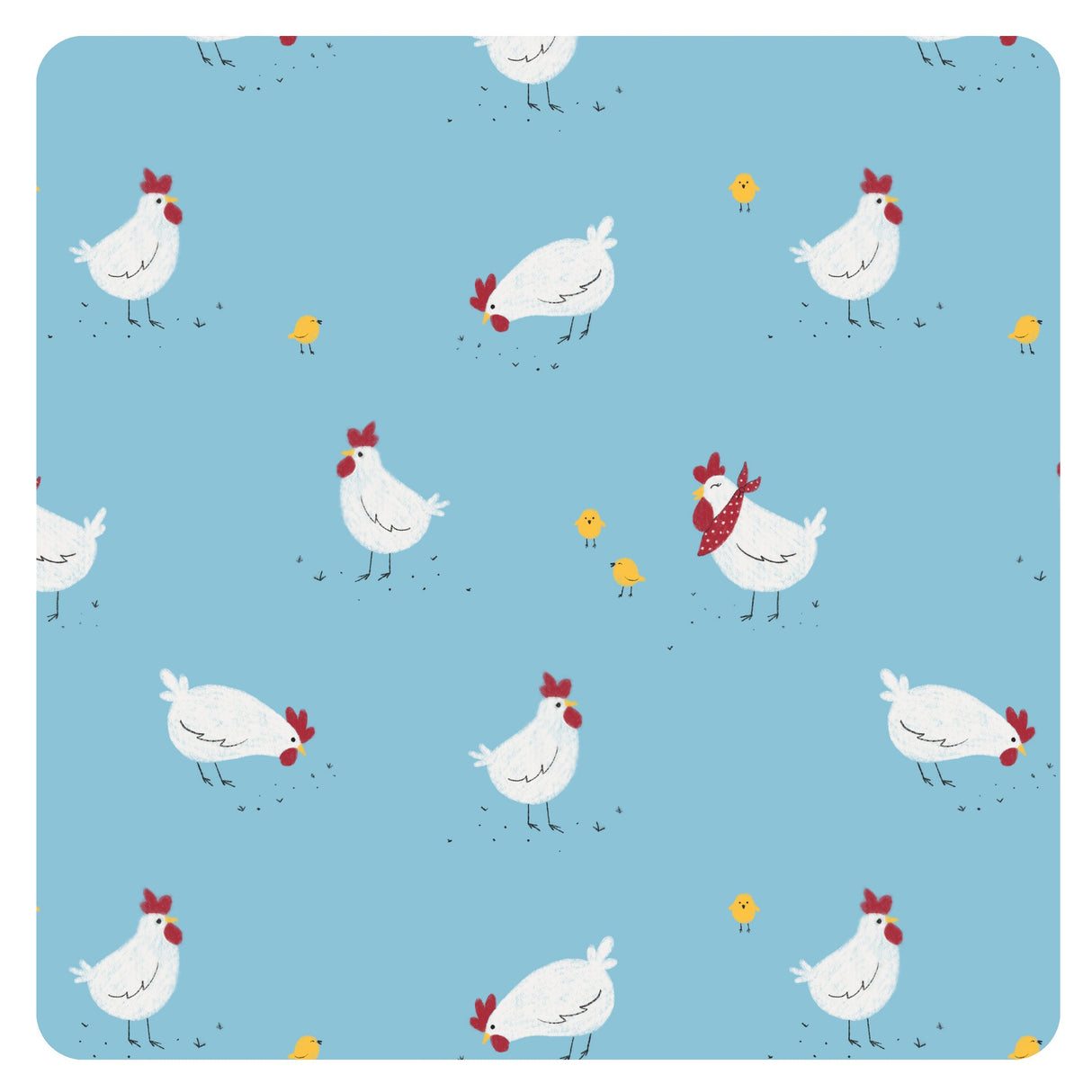 Little Chickies Splash Mat - A Waterproof Catch-All for Highchair Spills and More! SALE from BapronBaby