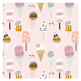 Pink Ice Cream Splash Mat - A Waterproof Catch-All for Highchair Spills and More! from BapronBaby