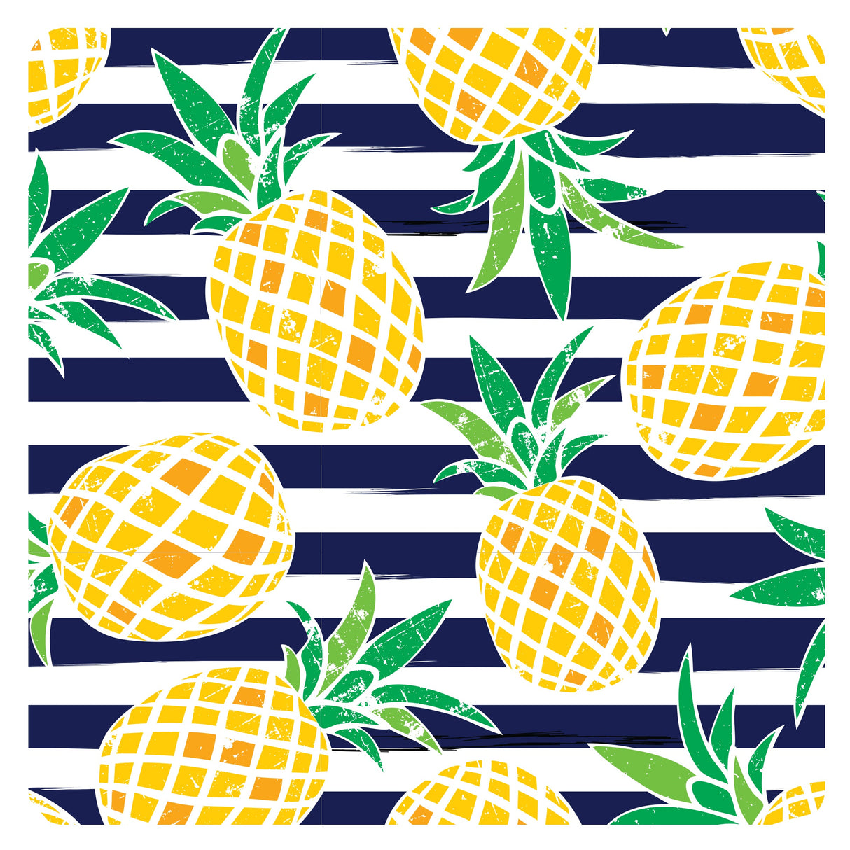 Summer Stripes - Pineapple - Waterproof Wet Bag (For mealtime, on-the-go, and more!) from BapronBaby