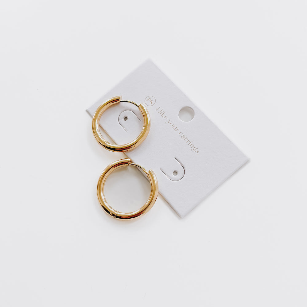 Sweetheart Hoop Earrings - WATERPROOF from Pretty Simple