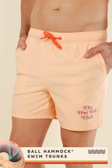 The Beach House | Orange Island Block Ball Hammock® Pouch 5" Swim Trunks from Shinesty