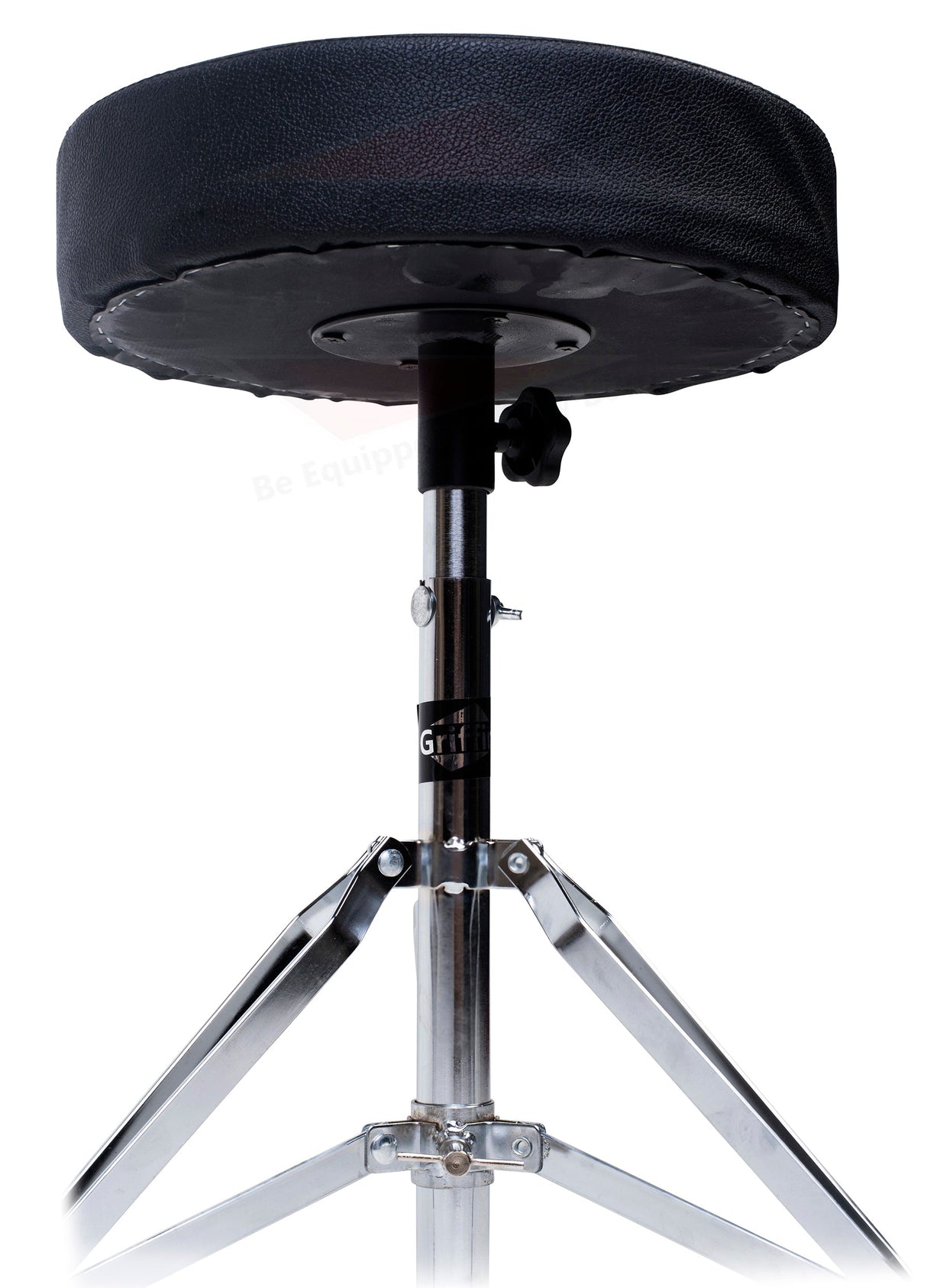 Drum Throne Stand by GRIFFIN - Padded Drummer’s Seat - Drum Set Percussion Chair for Adults - Musicians Guitar Stool Double Braced Hardware from GeekStands