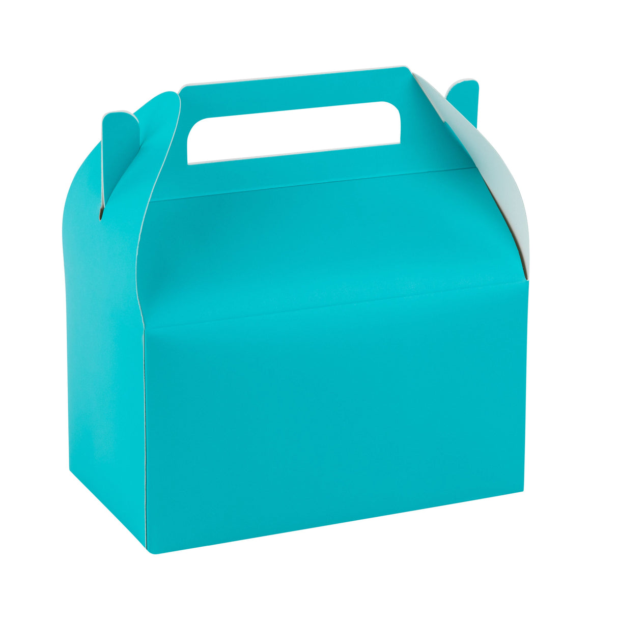 Teal Themed Treat Boxes - Birthday and Party Decor 6.25x3.75x3.5 Inches from Hammont