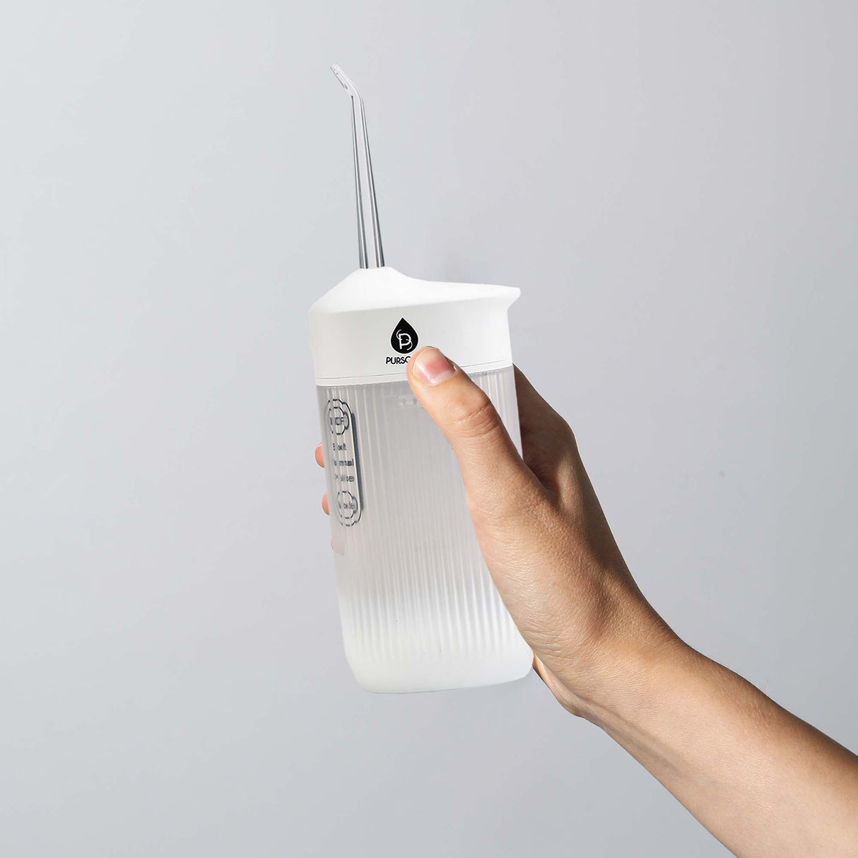 Portable USB Rechargeable Collapsible Water Flosser from Pursonic