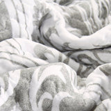 Tache Paisley Damask Matelasse Austere Grey Moon Sky Pillow Sham (TB300-199)