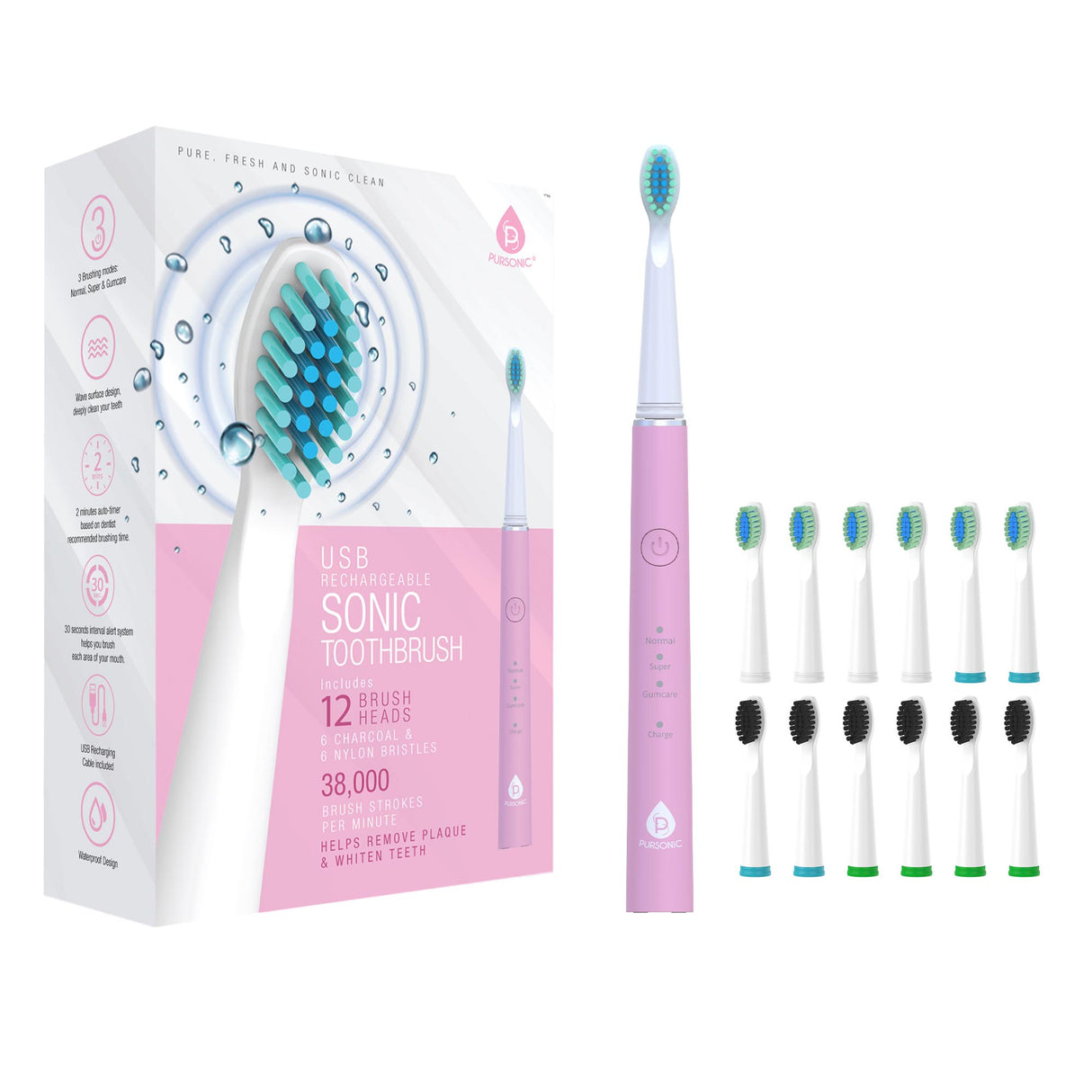 Powerful Electric  Toothbrush from Pursonic