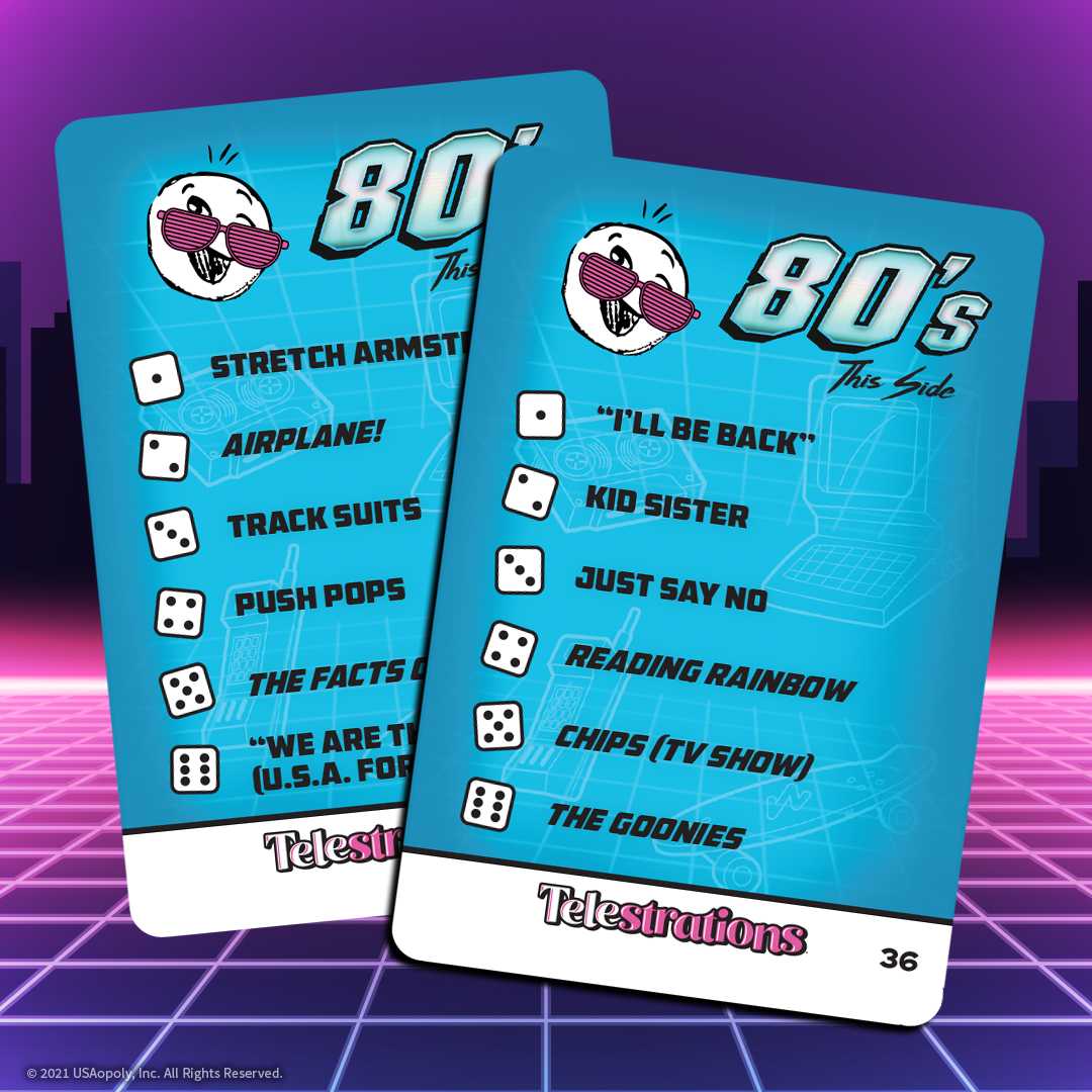 Telestrations 80s & 90s Expansion Pack from The Op Games