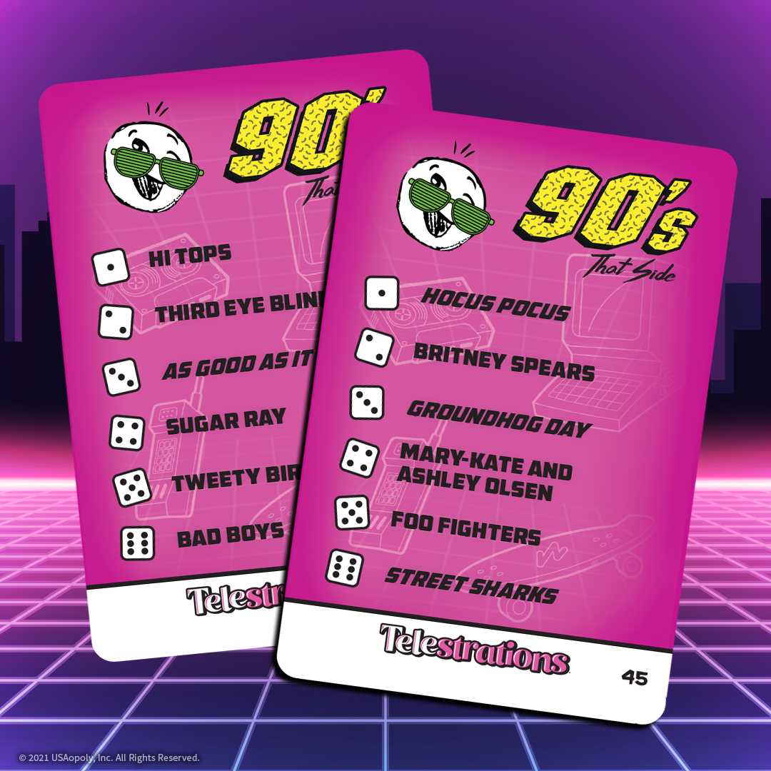 Telestrations 80s & 90s Expansion Pack from The Op Games