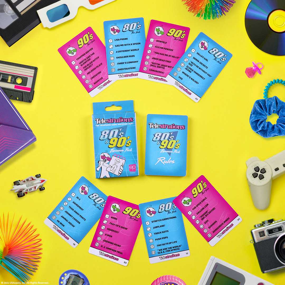 Telestrations 80s & 90s Expansion Pack from The Op Games
