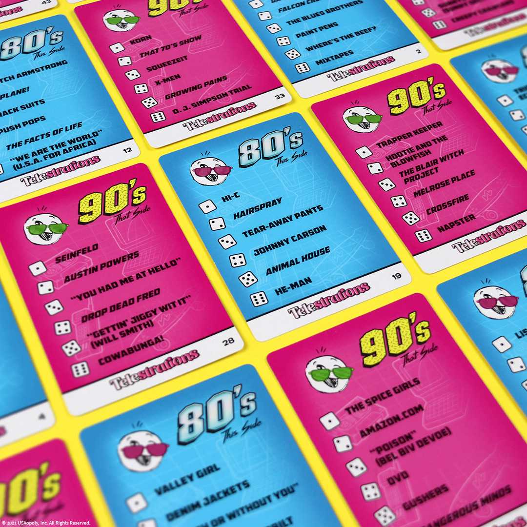 Telestrations 80s & 90s Expansion Pack from The Op Games