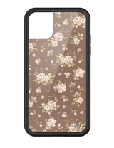 Brown Floral iPhone Case from Wildflower Cases