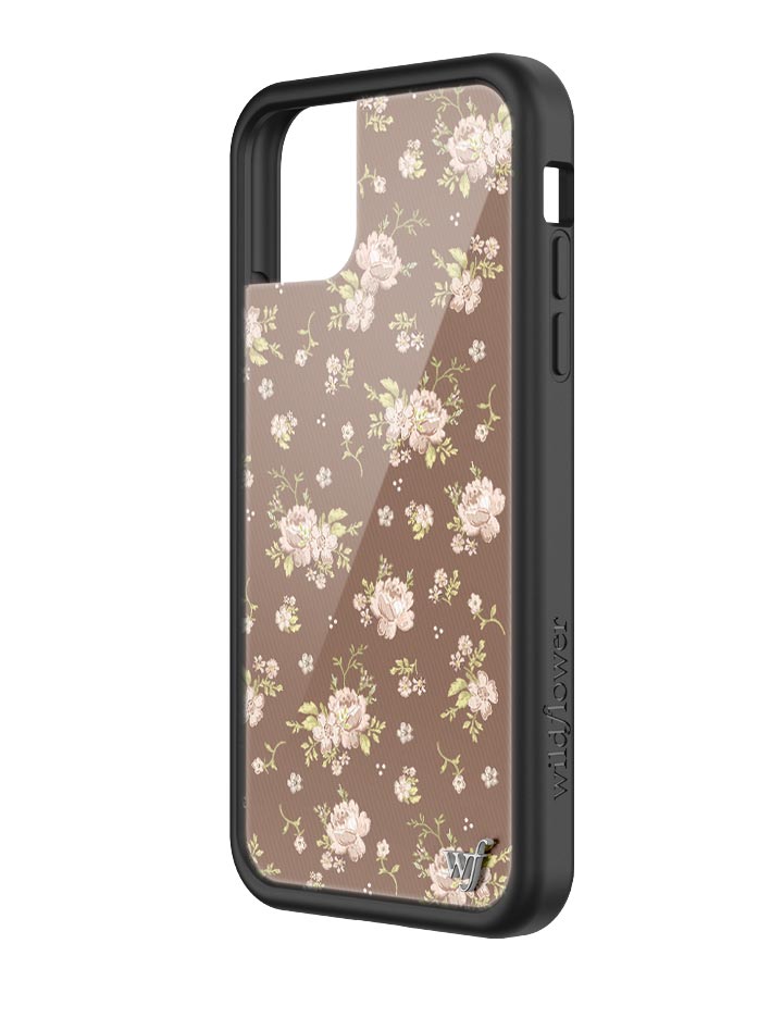 Brown Floral iPhone Case from Wildflower Cases