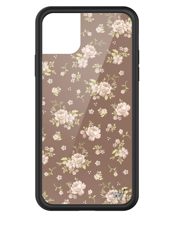Brown Floral iPhone Case from Wildflower Cases